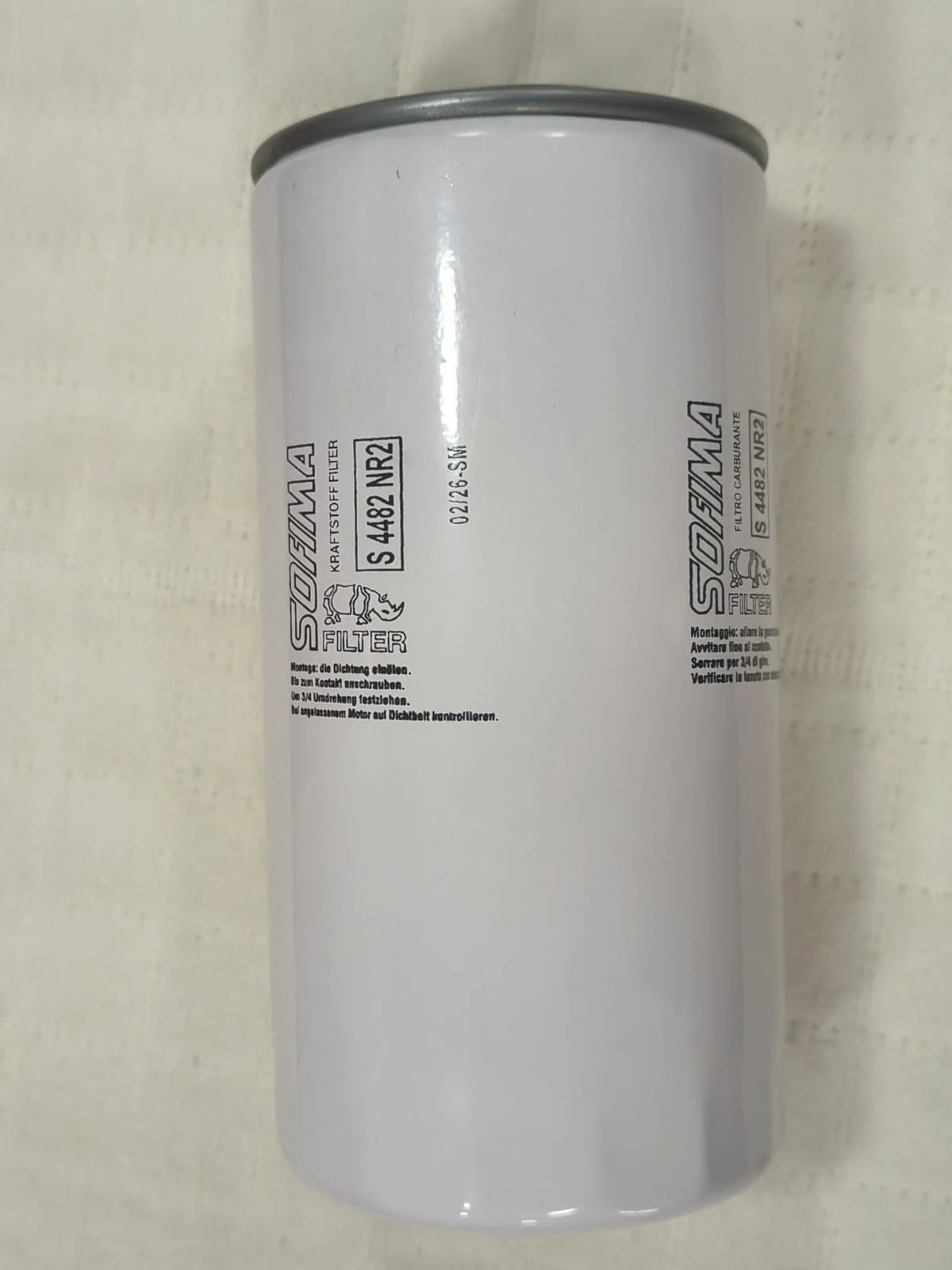 S 4482 NR2 Sofima Filters Fuel Filter